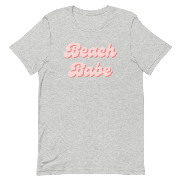 Women's Beach Babe T-Shirt in Athletic Grey Heather.