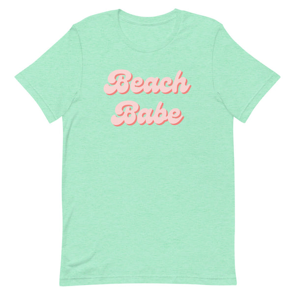 Women's Beach Babe T-Shirt in Mint Heather.
