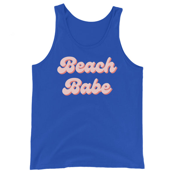 Women's Beach Babe tank top in True Royal.