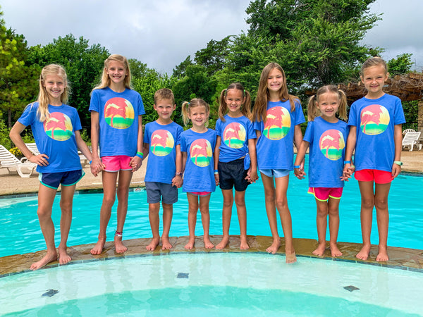 Beach Vibes matching t-shirts for family vacations.