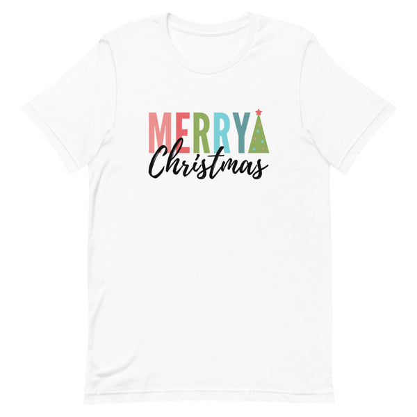 Merry Christmas T-Shirt in White.