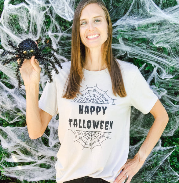 Halloween t-shirt for tall women and men.