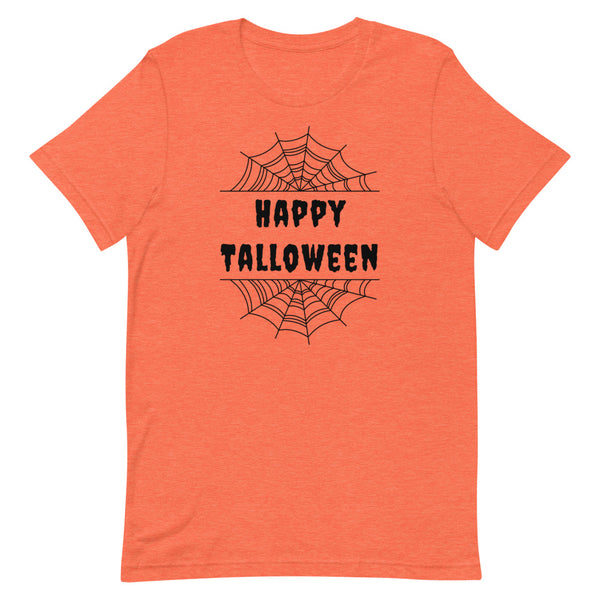 Happy Talloween T-Shirt in Orange Heather.