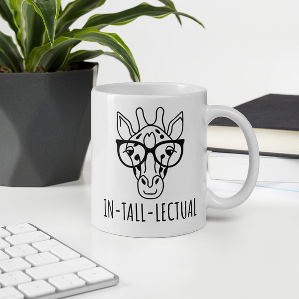 Funny coffee mug for tall women and men.