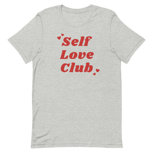Self Love Club Tee Shirt in Athletic Grey Heather.