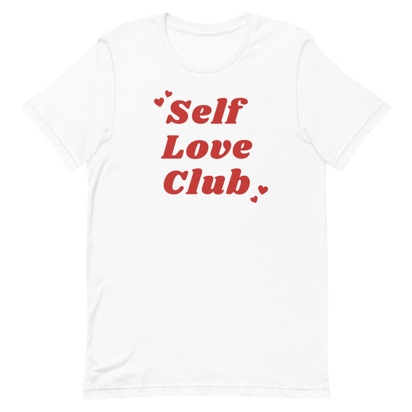 Self Love Club Tee Shirt in White.