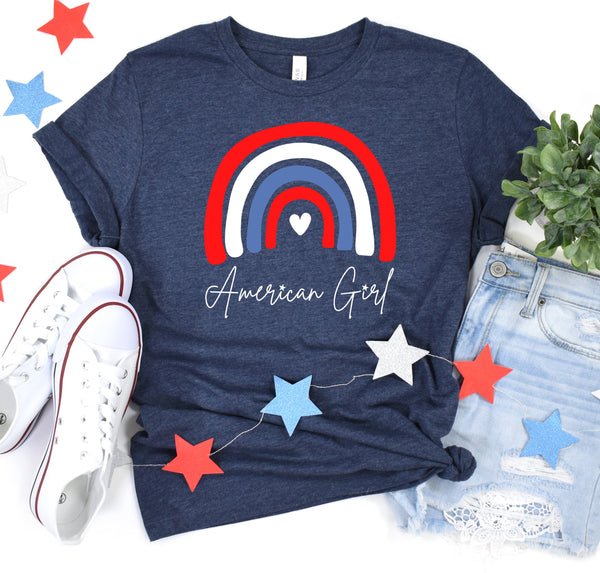 Long torso American Girl T-Shirt for tall women.