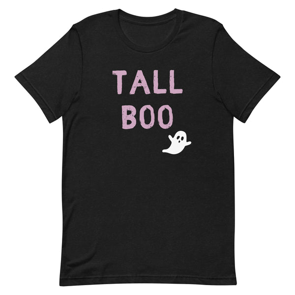 Tall Boo Ghost T-Shirt in Black Heather.