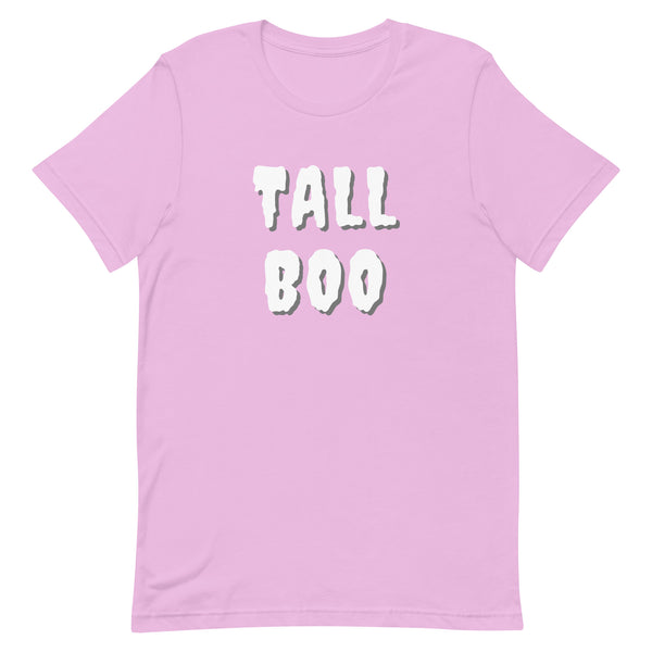 Tall Boo Halloween T-Shirt in Lilac.