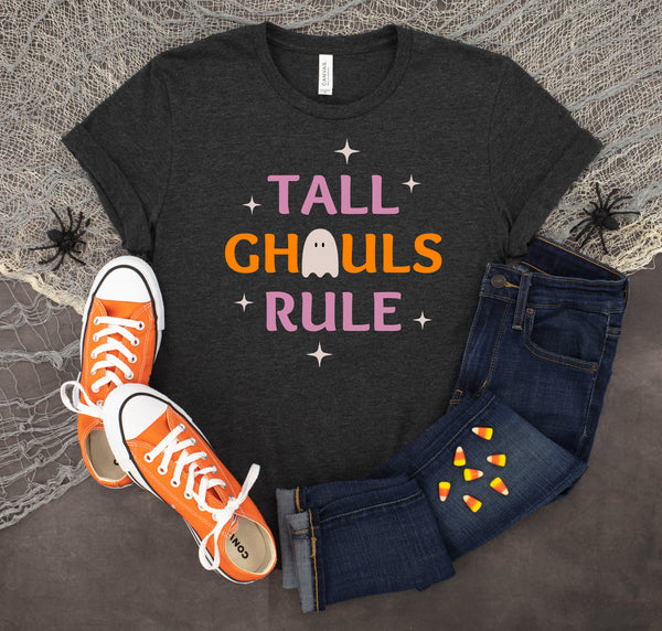 Funny Halloween shirt for tall girls.
