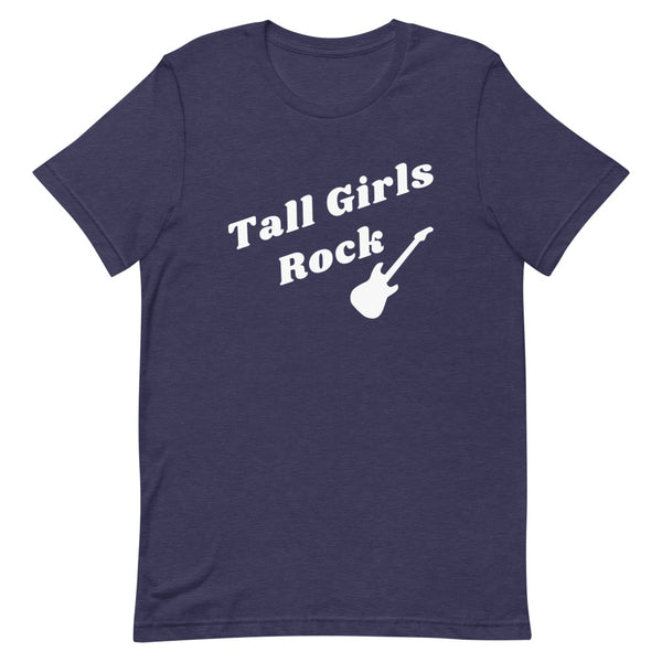 Tall Girls Rock T-Shirt in Midnight Navy Heather.