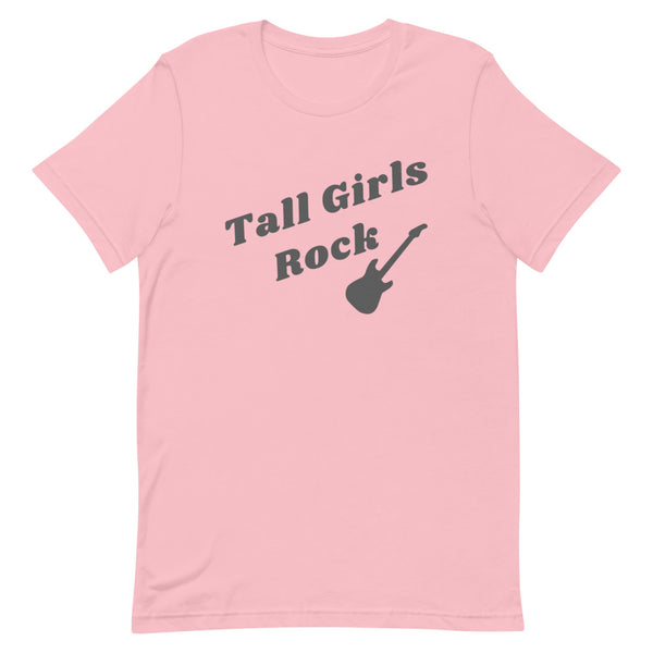 Tall Girls Rock T-Shirt in Pink.