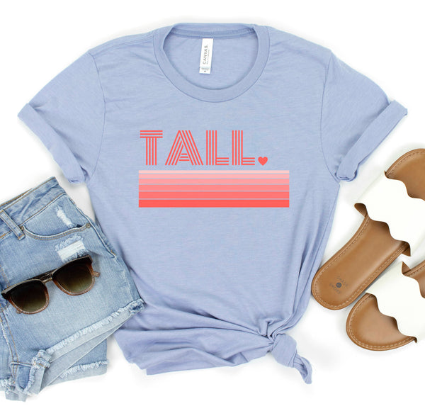 Retro graphic t-shirt for tall people.