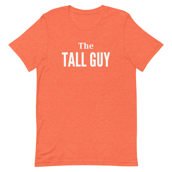 The Tall Guy Matching T-Shirt in Orange Heather.