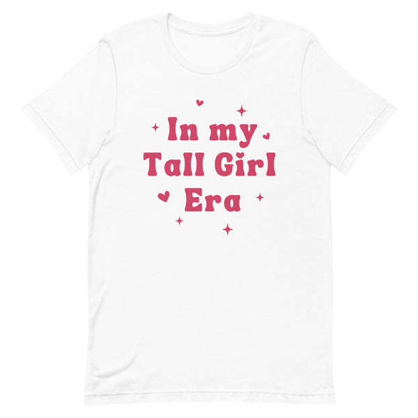 In my Tall Girl Era T-Shirt in White.