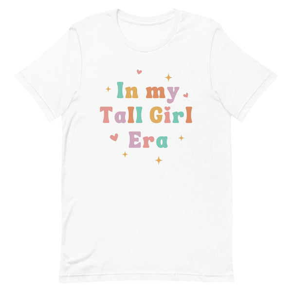 In my Tall Girl Era T-Shirt in White.