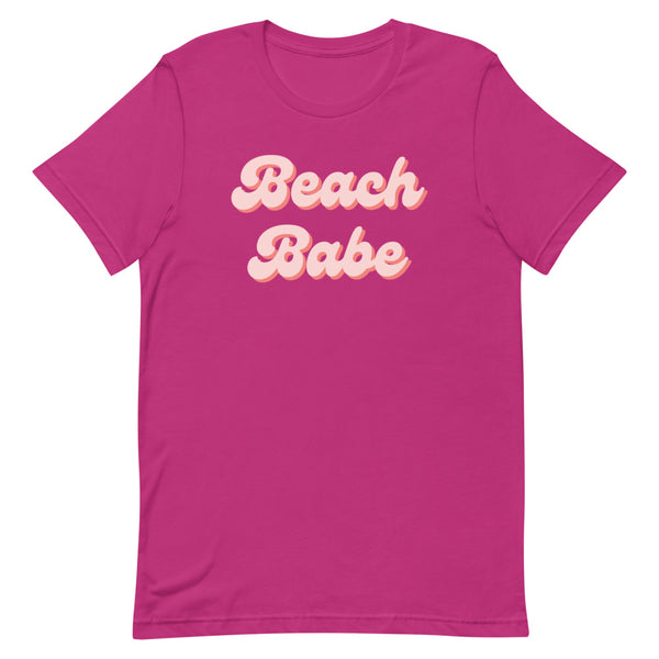 Women's Beach Babe T-Shirt in Berry.