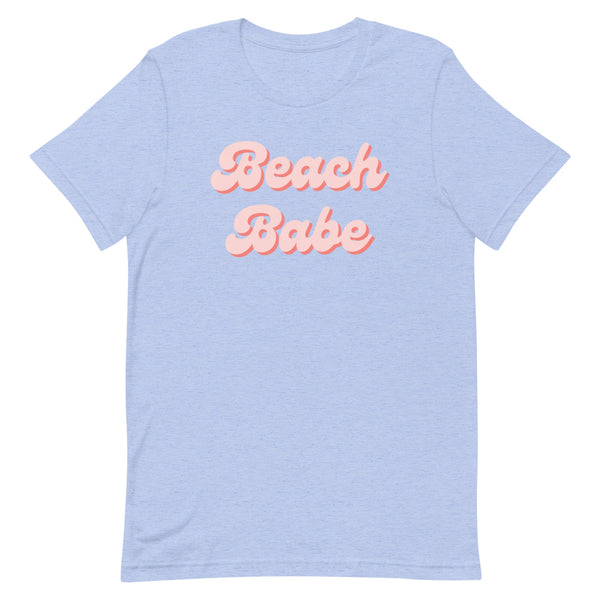 Women's Beach Babe T-Shirt in Blue Heather.