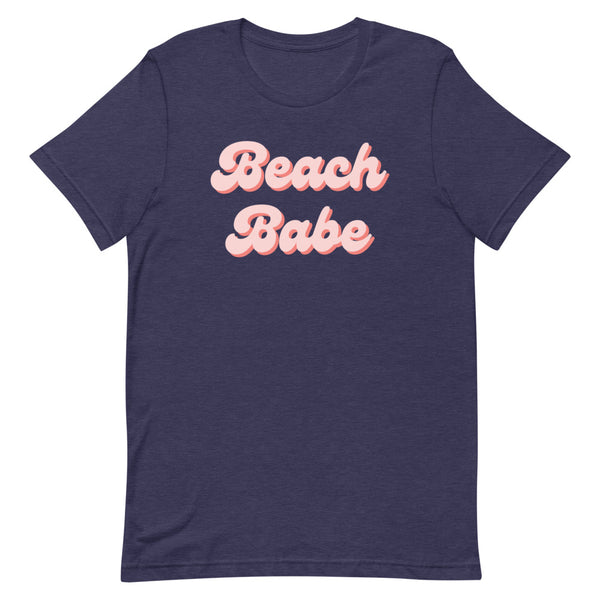 Women's Beach Babe T-Shirt in Midnight Navy Heather.