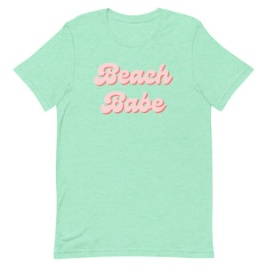 Women's Beach Babe T-Shirt in Mint Heather.