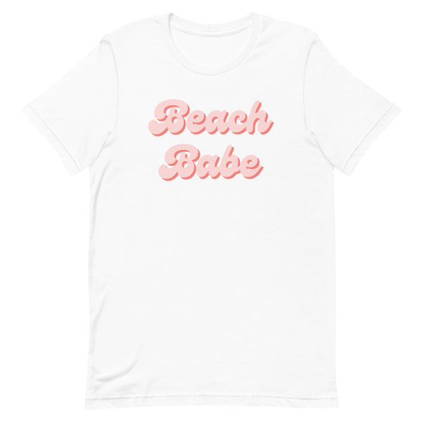 Women's Beach Babe T-Shirt in White.