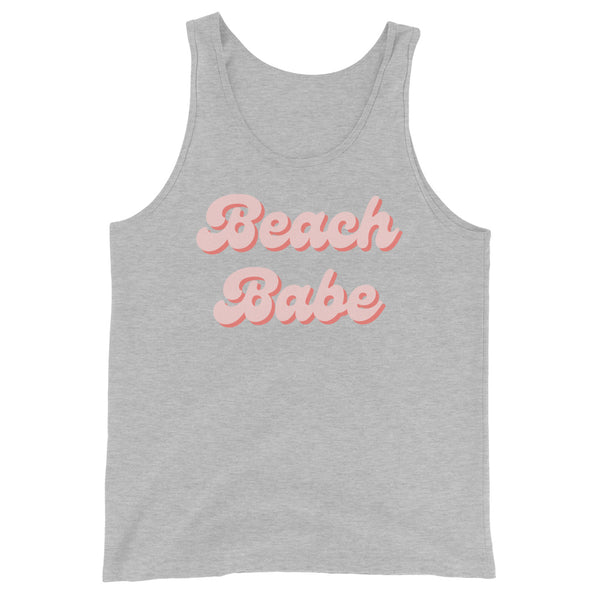 Women's Beach Babe tank top in Athletic Grey Heather.
