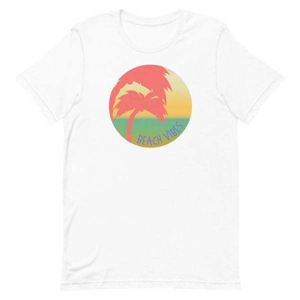 Beach Vibes T-Shirt for summer in White.