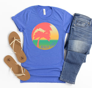 Beach Vibes graphic t-shirt for kids.