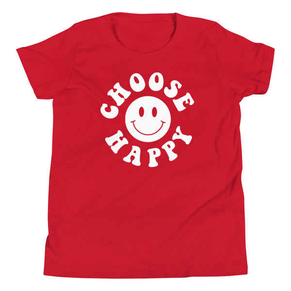 Choose Happy Youth T-Shirt in Red.