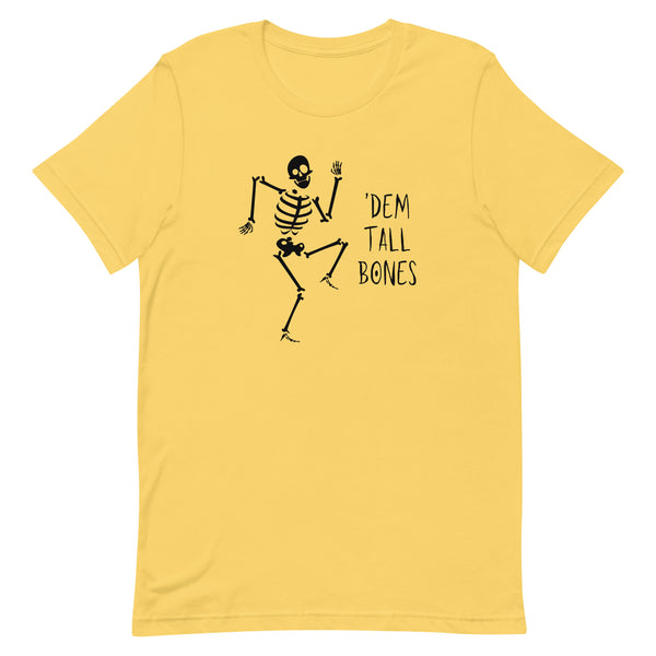 'Dem Tall Bones T-Shirt in Yellow.