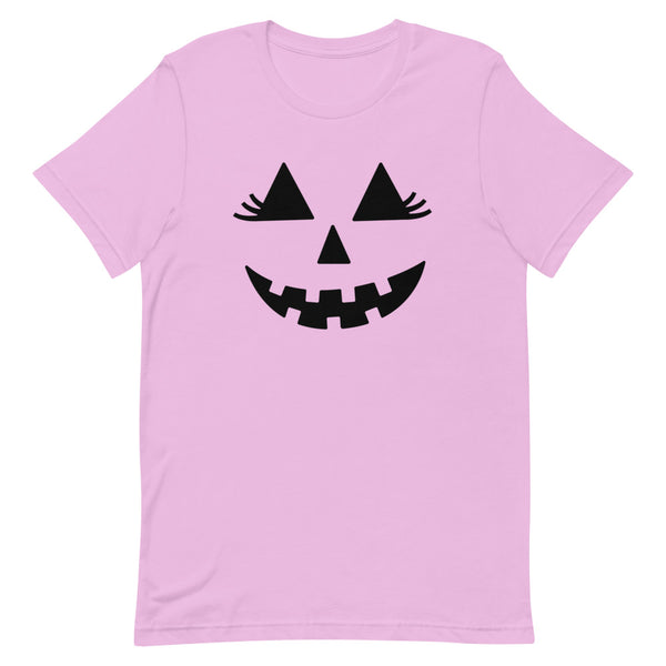 Girlie Jack-O-Lantern T-Shirt for Halloween in Lilac.