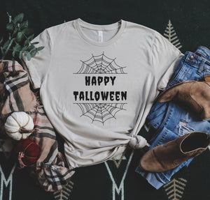 Halloween graphic tee for tall women and men.