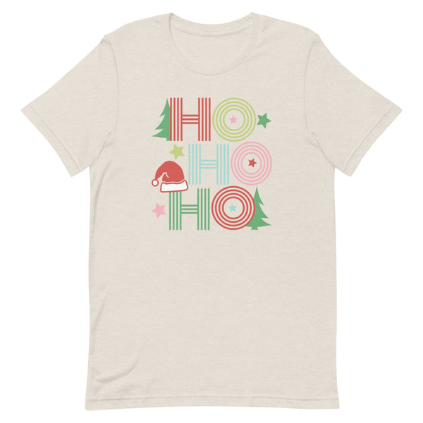 Ho Ho Ho Christmas T-Shirt in Dust Heather.