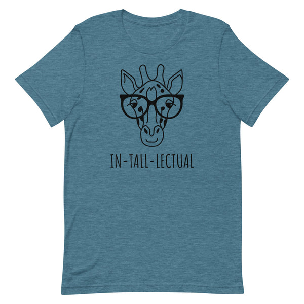 IN-TALL-LECTUAL T-Shirt in Deep Teal Heather.
