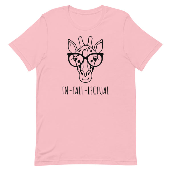 IN-TALL-LECTUAL T-Shirt in Pink.