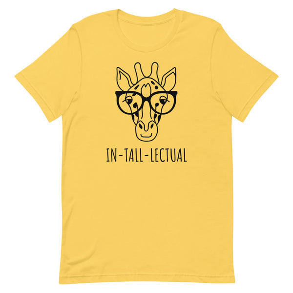 IN-TALL-LECTUAL T-Shirt in Yellow.