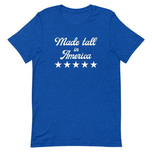 Made Tall in America T-Shirt in True Royal Heather.