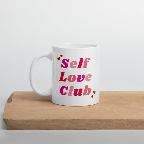 Self Love Club Valentine's Day coffee mug in 11 oz.