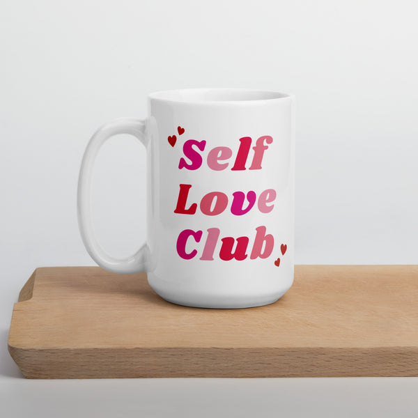 Self Love Club Valentine's Day coffee mug in 15 oz.
