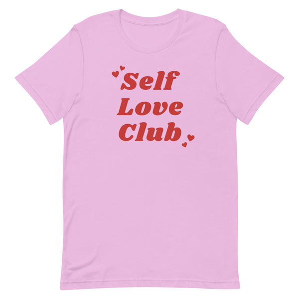 Self Love Club Tee Shirt in Lilac.