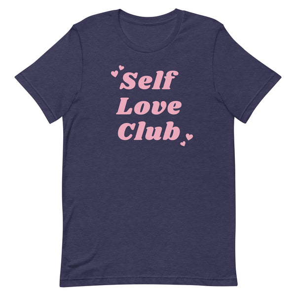 Self Love Club Tee Shirt in Midnight Navy Heather.
