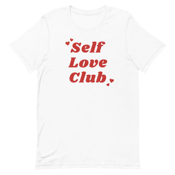 Self Love Club Tee Shirt in White.