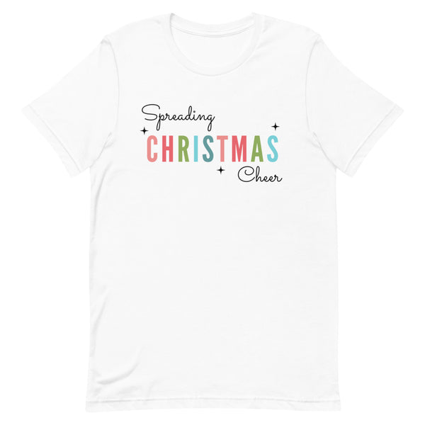 Spreading Christmas Cheer T-Shirt in White.