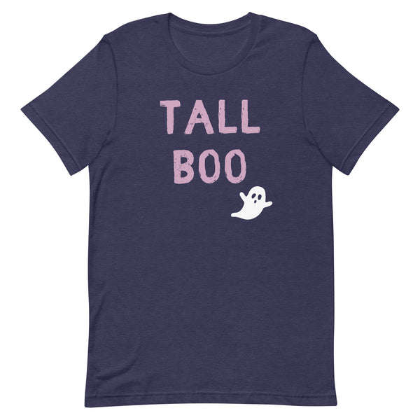 Tall Boo Ghost T-Shirt in Midnight Navy Heather.