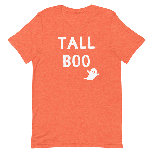 Tall Boo Ghost T-Shirt in Orange Heather.