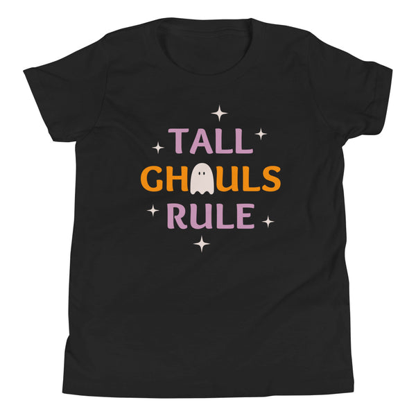 Tall Ghouls Rule girls Halloween t-shirt in Black.