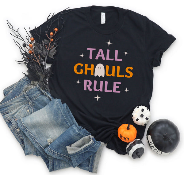 Funny Halloween t-shirt for tall women.