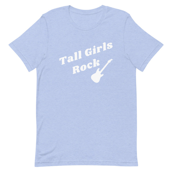 Tall Girls Rock T-Shirt in Blue Heather.