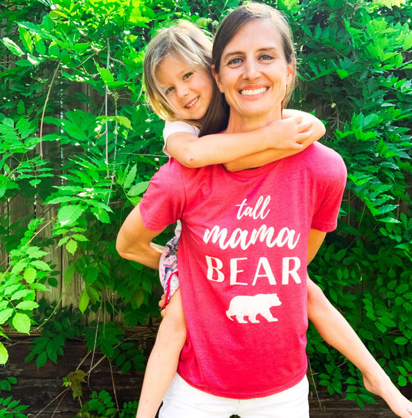Mama bear t-shirt for tall mothers.