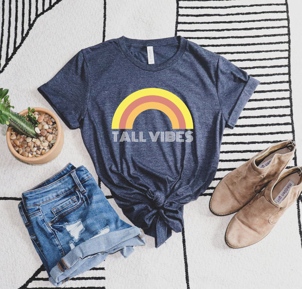 Tall Vibes women's graphic vintage tee
